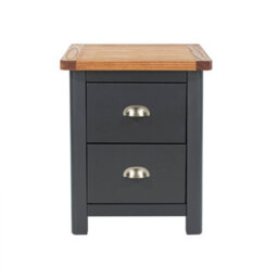 Core Products Dunkeld 2 Drawer Midnight Blue Bedside Cabinet, H55.5Cm X W45.0Cm X D40.0Cm - thumbnail 5