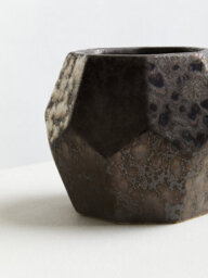 Orsina Glazed Finish Small Ceramic Planter, Handcrafted Garden Flower Pots, Textured Planter For Artificial Flowers - thumbnail 5