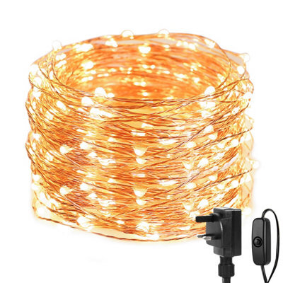 Lepro 20M Copper Wire Fairy Lights, 200 Led String Lights Plug In, Warm White, Suit For Room Decorations, Christmas, Party - image 1