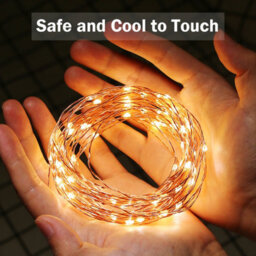 Lepro 20M Copper Wire Fairy Lights, 200 Led String Lights Plug In, Warm White, Suit For Room Decorations, Christmas, Party - thumbnail 2
