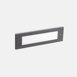 Luminosa Lighting Luminosa Micenas Outdoor Led Recessed Wall Light Dark Grey 29.8Cm 1215Lm 4000K Ip65
