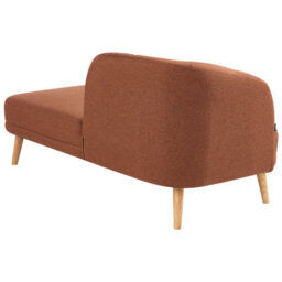 Beliani Left-Hand Chaise Longue Tanlay Fabric Golden Brown - thumbnail 5
