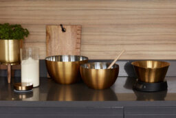 Masterclass Stainless Steel Brass Finish 24Cm Mixing Bowl - thumbnail 3