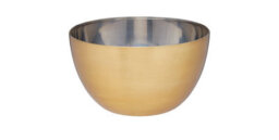 Masterclass Stainless Steel Brass Finish 24Cm Mixing Bowl