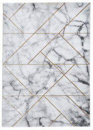 Ivory Gold Abstract Modern Easy To Clean Rug For Dining Room Bed Room And Living Room-160Cm X 220Cm - thumbnail 8