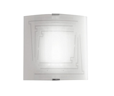 Luminosa Lighting Luminosa Concept Flush Wall Light White 26X26Cm - image 1