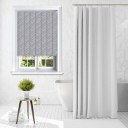 Lister Cartwright Beanstalk Leaf Patterned Roller Blinds - (180 X 140 Cm) Easy To Fit Child Safety Included - Grey - thumbnail 5