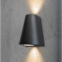 Long Life Lamps Company Cone Shape Up Down Outdoor Wall Light Stainless Steel Black Finish Zlc070B - thumbnail 7