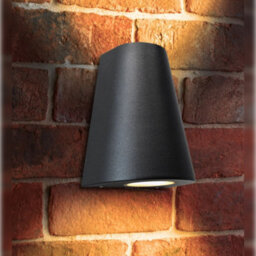 Long Life Lamps Company Cone Shape Up Down Outdoor Wall Light Stainless Steel Black Finish Zlc070B - thumbnail 6