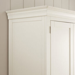 The Furniture Market Wilmslow White Painted 3 Door Triple Wardrobe With Mirror - thumbnail 8