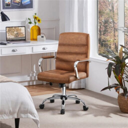Office Desk Chair Swivel Pu Leather Chair - thumbnail 4