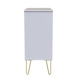 Pesaro Ready Assembled Matt Indigo & White No Effect 4 Drawer Wide Chest (H)885mm (W)765mm (D)415mm - thumbnail 7