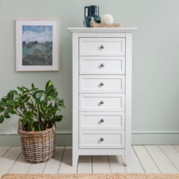 Nöa & Nani Noa & Nani Chest Of Drawers Tall Bedroom 6 Drawer In Classic White Karlstad - thumbnail 2