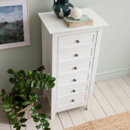Nöa & Nani Noa & Nani Chest Of Drawers Tall Bedroom 6 Drawer In Classic White Karlstad - thumbnail 3