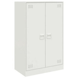 Berkfield Sideboard White 67X39X107 Cm Steel - thumbnail 2