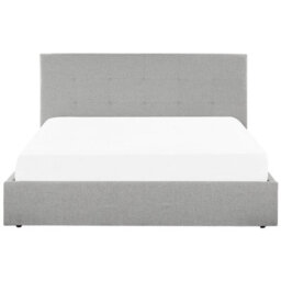 Beliani Ottoman Bed Fabric Lorient 160 X 200 Cm (Eu King Size) Grey - thumbnail 7