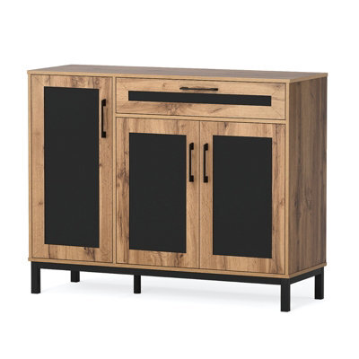 Gainoom Sideboard Buffet Cabinet Large Storage Organizer 3-Door Modern Accent Coffee Bar Console Station - image 1