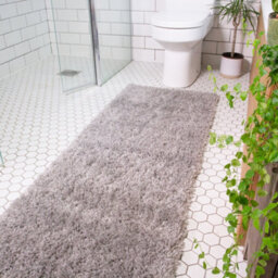 Loomed Super Soft Silver Shaggy Runner Rug 60X240Cm - thumbnail 2