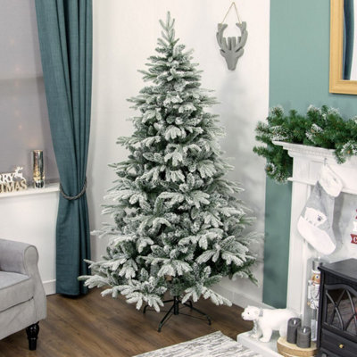 The Christmas Workshop 72059 6Ft Deluxe Snowy Artificial Christmas Tree - image 1