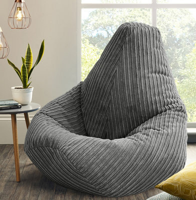 Beautiful Beanbags Xxl Mega Highback Jumbo Cord Beanbag - image 1