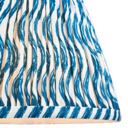 Loops Handcrafted 20Cm Tapered Cylinder Lamp Shade In Marlin Blue For Stylish Home Decor - thumbnail 2