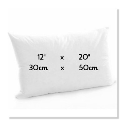 CHILIMILII Oblong Cushion Pad Rectangular Shape Deep Fill Hollowfiber Cushions Insert Inner