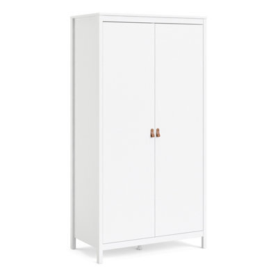Furniture To Go Barcelona Wardrobe With 2 Doors In White - image 1