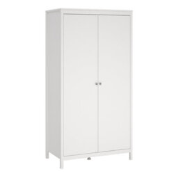 Furniture To Go Barcelona Wardrobe With 2 Doors In White - thumbnail 2