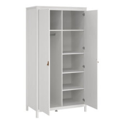 Furniture To Go Barcelona Wardrobe With 2 Doors In White - thumbnail 5