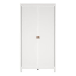 Furniture To Go Barcelona Wardrobe With 2 Doors In White - thumbnail 3