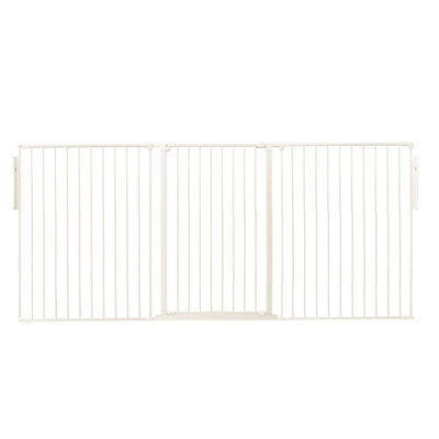 Safetots Premium Extra Tall Room Divider, Up To 226Cm Wide, White, 105Cm Tall, Multi Panel Barrier For Baby And Toddler - image 1