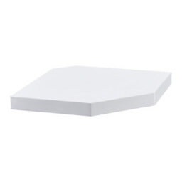 Spot On Dealz Corner Floating Shelves White Wall Shelf Wooden Small Corner  - thumbnail 4