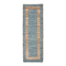 Homescapes Veranda Grey And Nude Hemp Chindi Rug, 66 X 200 Cm - thumbnail 2