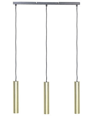 Wyld And Coco Luxe Brass Lighting 100Cm 3-Light Modern Pendant Lamp For Dining And Living Rooms - image 1