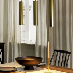 Wyld And Coco Luxe Brass Lighting 100Cm 3-Light Modern Pendant Lamp For Dining And Living Rooms - thumbnail 2