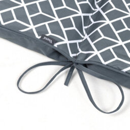 icon Outdoor High Back Seat Cushion Set Of 4 Grey Geometric - thumbnail 4