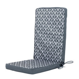 icon Outdoor High Back Seat Cushion Set Of 4 Grey Geometric - thumbnail 2
