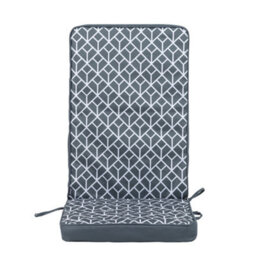 icon Outdoor High Back Seat Cushion Set Of 4 Grey Geometric - thumbnail 3