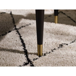 Oakham Lauriston Fluted Stone Top Coffee Table With 2 Drawers In White Marble And Black - thumbnail 3