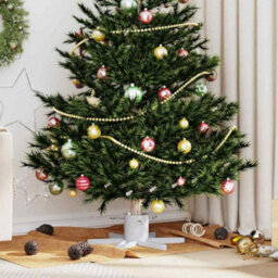 Vidaxl Christmas Tree Stand 1.73 White 50 X 50 X 15.5 Cm Steel - thumbnail 1