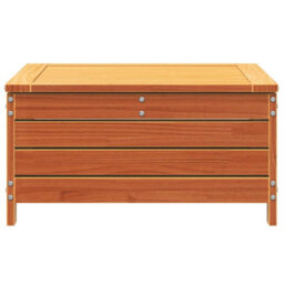 Berkfield Garden Footstool Wax Brown 62X63.5X32 Cm Solid Wood Pine - thumbnail 4