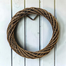 Satchville Grey Round Thick Willow Wreath - thumbnail 2