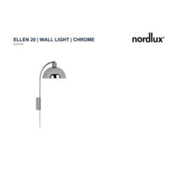 Nordlux Ellen Metal Wall Light  Silver,plug In Or Mains - thumbnail 5
