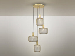 Luminosa Lighting Luminosa Osiris Cluster Pendant Ceiling Light 4 Light Gold Paint E27 - Uk Stock - thumbnail 4