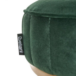 Beliani 2 Tier Shoe Bench Vergennes Velvet Emerald Green With Shelf - thumbnail 8