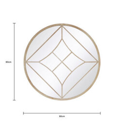Charles Bentley Lisbon Round Garden Mirror Weather Resistant - thumbnail 7