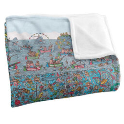 Wheres Wally Sea Me Silky Supersoft Blanket Multicoloured (152Cm X 127Cm) - thumbnail 2