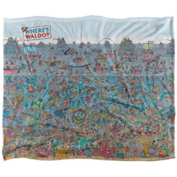 Wheres Wally Sea Me Silky Supersoft Blanket Multicoloured (152Cm X 127Cm) - thumbnail 1