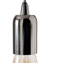 Colours Gloss Grey Nickel Effect Pendant Ceiling Light, (Dia)120mm - thumbnail 7