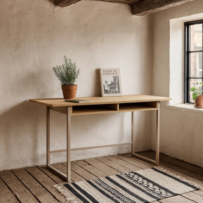 Wyld Haus Cape Town 2-Shelf Natural Oak Console Table 1400X400X770mm - image 1